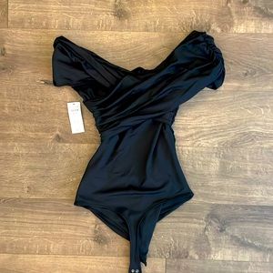 Sleek Seamless Ruched Wrap Bodysuit